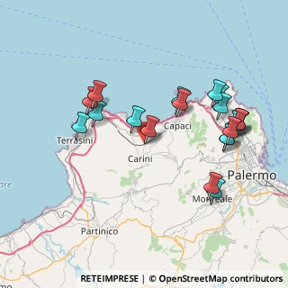 Mappa Via Pastificio, 90044 Carini PA, Italia (9.095)