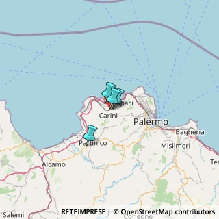 Mappa Via Pastificio, 90044 Carini PA, Italia (57.05583)