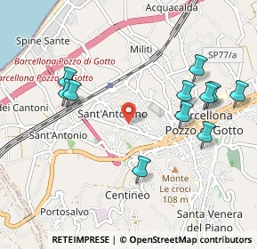 Mappa Via Nino Bixio, 98051 Barcellona Pozzo di Gotto ME, Italia (1.20636)