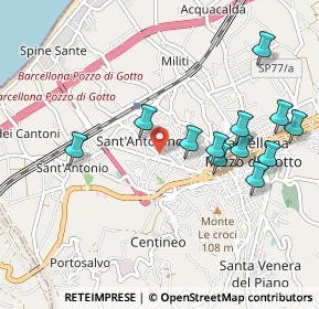 Mappa Via Nino Bixio, 98051 Barcellona Pozzo di Gotto ME, Italia (1.12833)