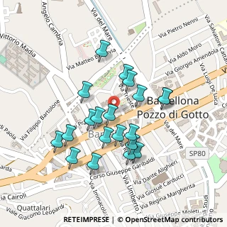 Mappa Via Ten. Col. Paolo Arcodaci, 98051 Barcellona Pozzo di Gotto ME, Italia (0.227)