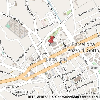 Mappa Via Roma, 14, 98051 Barcellona Pozzo di Gotto, Messina (Sicilia)