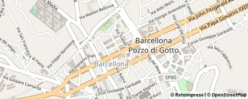 Mappa Barcellona Pozzo di Gotto