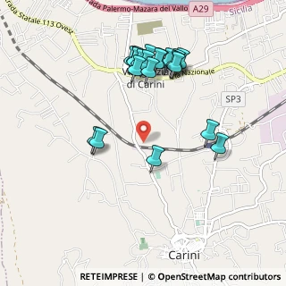 Mappa Via Angelo Morello, 90044 Carini PA, Italia (1.0815)
