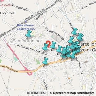 Mappa Via Liguria, 98051 Barcellona Pozzo di Gotto ME, Italia (0.5315)
