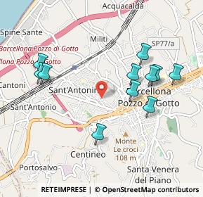 Mappa Via Liguria, 98051 Barcellona Pozzo di Gotto ME, Italia (1.11818)