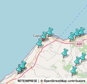 Mappa SS 113, 98071 Capo d'Orlando ME, Italia (6.00714)