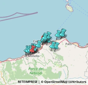 Mappa SS 113, 98071 Capo d'Orlando ME, Italia (9.7025)