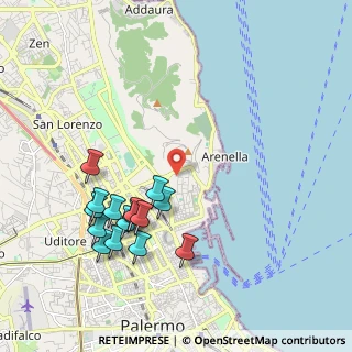 Mappa Via Ammiraglio Denti di Piraino, 90142 Palermo PA, Italia (2.25)