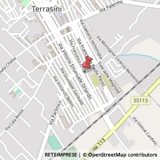 Mappa Via Francesco Crispi, 136, 90049 Terrasini, Palermo (Sicilia)