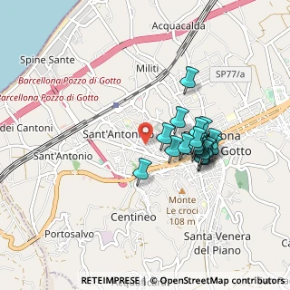 Mappa Via dei Vespri, 98051 Barcellona Pozzo di Gotto ME, Italia (0.8295)