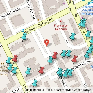 Mappa Piazza Francese Mario, 90144 Palermo PA, Italia (0.1)