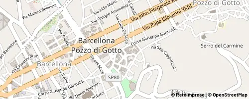 Mappa Barcellona Pozzo di Gotto