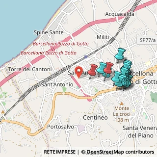 Mappa Via Statale S. Antonino, 98051 Barcellona Pozzo di Gotto ME, Italia (1.201)