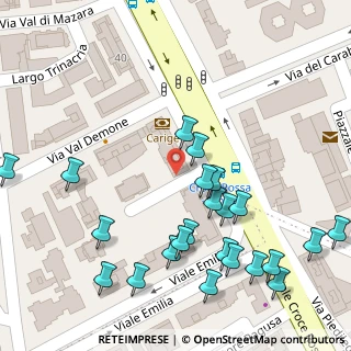 Mappa Viale della Croce Rossa, 90144 Palermo PA, Italia (0.07826)
