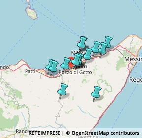 Mappa Via Federico II di Svevia, 98051 Barcellona Pozzo di Gotto ME, Italia (8.96706)