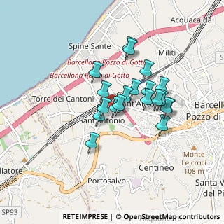 Mappa Via Trinacria, 98051 Barcellona Pozzo di Gotto ME, Italia (0.737)