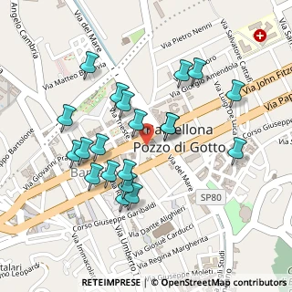 Mappa Via Mandanici, 98051 Barcellona Pozzo di Gotto ME, Italia (0.2505)