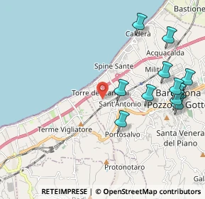 Mappa Stretto 3° Garrisi, 98051 Barcellona Pozzo di Gotto ME, Italia (2.61455)