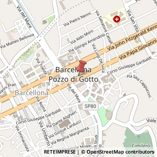 Mappa Via Papa Giovanni XXIII, 9, 98051 Barcellona Pozzo di Gotto, Messina (Sicilia)