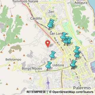 Mappa Via Candela Niccolò, 90145 Palermo PA, Italia (2.30818)