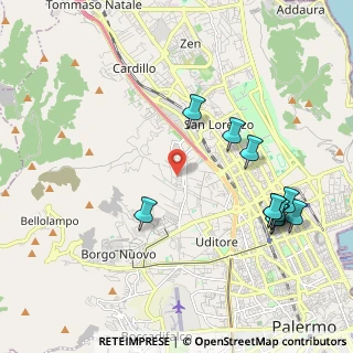 Mappa Via Candela Niccolò, 90145 Palermo PA, Italia (2.54182)