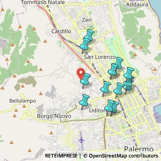 Mappa Via Candela Niccolò, 90145 Palermo PA, Italia (2.11)