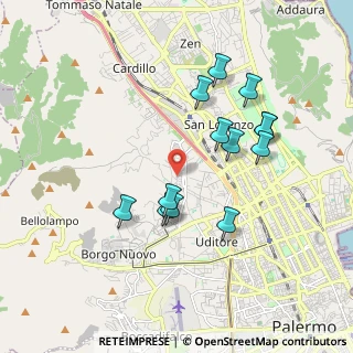 Mappa Via Candela Niccolò, 90145 Palermo PA, Italia (1.92615)