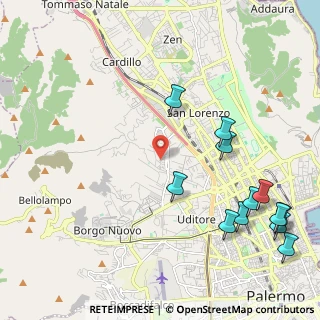 Mappa Via Candela Niccolò, 90145 Palermo PA, Italia (3.02917)
