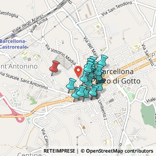 Mappa Via Onofrio Ugo S., 98051 Barcellona Pozzo di Gotto ME, Italia (0.2845)