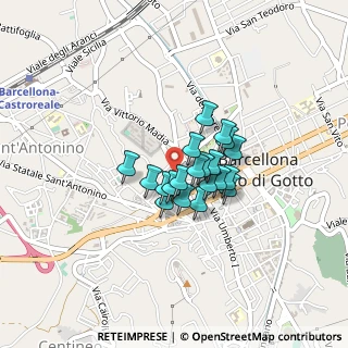 Mappa Via Onofrio Ugo S., 98051 Barcellona Pozzo di Gotto ME, Italia (0.286)