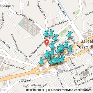 Mappa Via Onofrio Ugo S., 98051 Barcellona Pozzo di Gotto ME, Italia (0.2105)