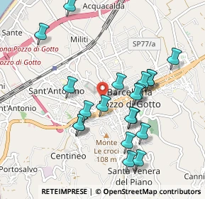 Mappa Via Onofrio Ugo S., 98051 Barcellona Pozzo di Gotto ME, Italia (1.037)