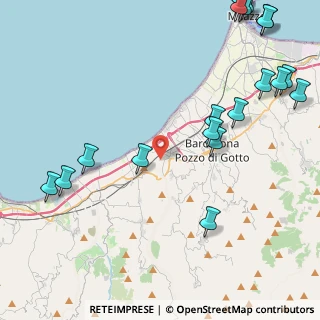 Mappa Via Case Nuove, 98051 Barcellona Pozzo di Gotto ME, Italia (6.937)