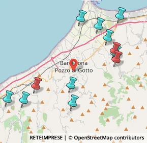 Mappa Via Moleti, 98051 Barcellona Pozzo di Gotto ME, Italia (5.55917)