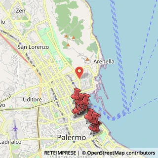Mappa Via Porretti, 90142 Palermo PA, Italia (2.51)