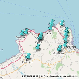 Mappa SP 3, 90044 Carini PA (8.3465)