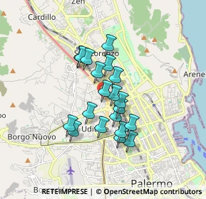 Mappa Via Oliveri Mandalà Emanuele, 90146 Palermo PA, Italia (1.4305)