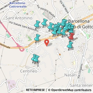 Mappa Via Bartolo Cattafi, 98051 Barcellona Pozzo di Gotto ME, Italia (0.509)