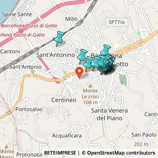 Mappa Via Bartolo Cattafi, 98051 Barcellona Pozzo di Gotto ME, Italia (0.7465)