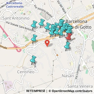 Mappa Via Quartalari, 98051 Barcellona Pozzo di Gotto ME, Italia (0.482)