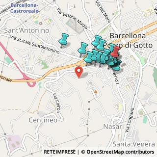 Mappa Via Quartalari, 98051 Barcellona Pozzo di Gotto ME, Italia (0.4585)