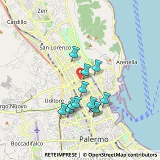 Mappa Via Sabotino, 90143 Palermo PA, Italia (1.78167)