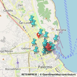 Mappa Via Sabotino, 90143 Palermo PA, Italia (1.705)