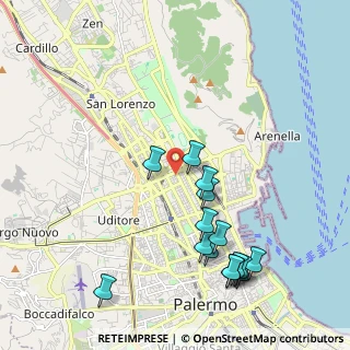 Mappa Via Sabotino, 90143 Palermo PA, Italia (2.54467)