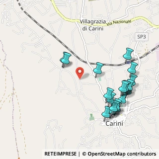 Mappa Via Gorizia, 90044 Carini PA, Italia (1.3065)