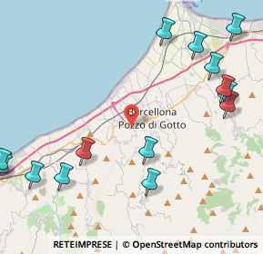 Mappa Via Fondaco Nuovo, 98051 Barcellona Pozzo di Gotto ME, Italia (6.39929)