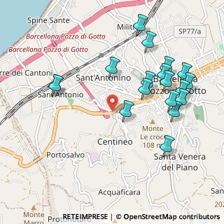 Mappa Via Fondaco Nuovo, 98051 Barcellona Pozzo di Gotto ME, Italia (1.22278)