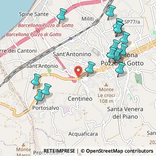 Mappa Via Fondaco Nuovo, 98051 Barcellona Pozzo di Gotto ME, Italia (1.405)