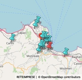 Mappa Viale della Regione Siciliana Sud Est, 90144 Palermo PA, Italia (5.255)